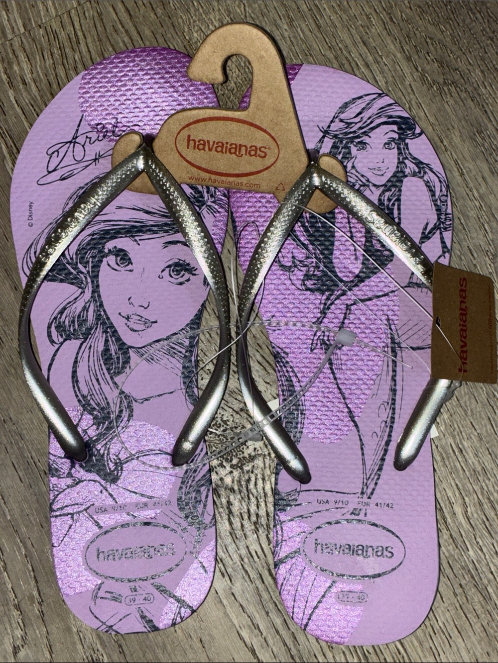 Disney X Havaianas Princess Ariel flip flops